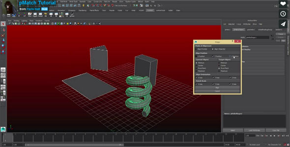 Align 3ds Max style in Maya with pMatch