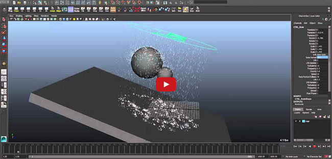 Create realistic rain effect inside Maya with Rain Tool 1.0.0