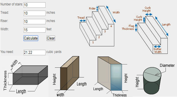 Concrete Calculator | Concrete Wall | Stairs Calculator
