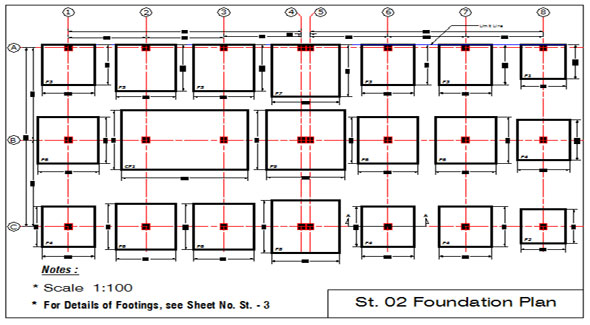 Foundation Drawing | Foundation Detail Drawing In Construction