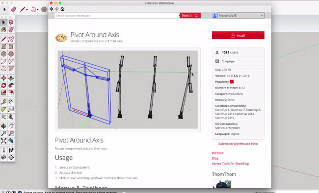 Learn to set up any extension inside sketchup instantly