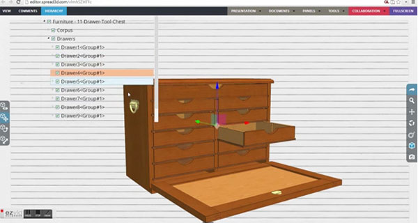 Animates any sketchup models online with Spread3D Review