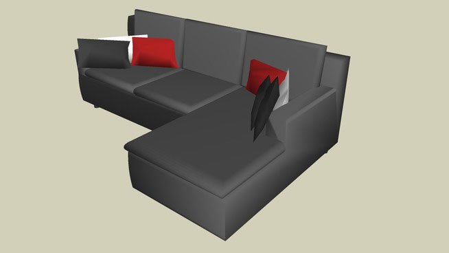 Sketchup Components 3D Warehouse - Axis Sofa | Sketchup‬ Warehouse Axis