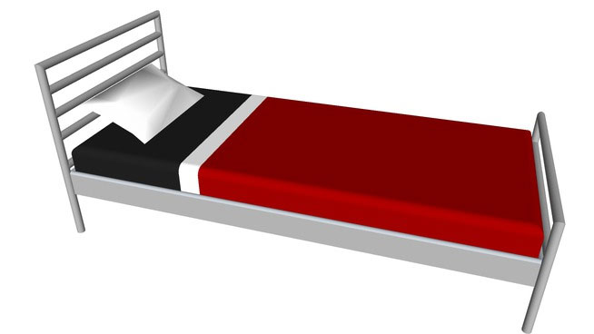 Sketchup Components 3D Warehouse - Bed Single | Sketchup‬ Warehouse Bed