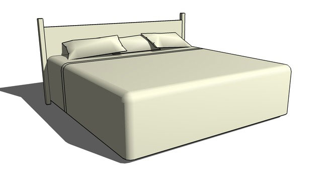 King size bed with headboard