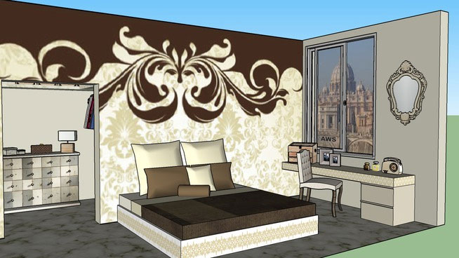 Sketchup Components 3D Warehouse - Bedroom | Sketchup‬ 3D Warehouse Bedroom