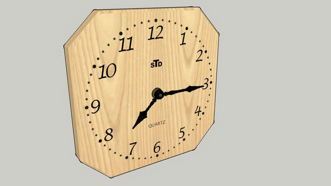 Wall clock - Wooden