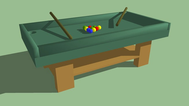 Simple pool table