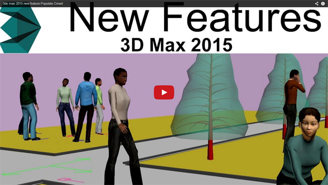 Populate Crowd in 3D max 2015