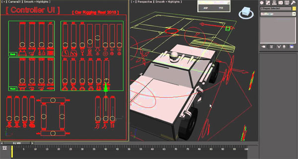 3ds Max Car Rigging Reel 2013