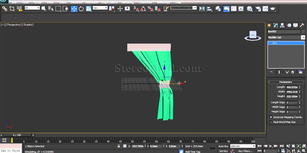 Learn to make a curtain in Autodesk 3ds max 2014