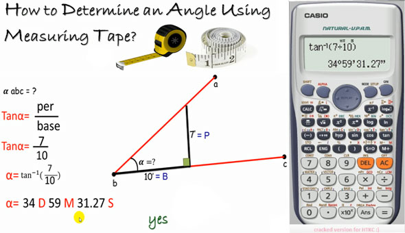 Tips to measure an angle with tape measuring tape