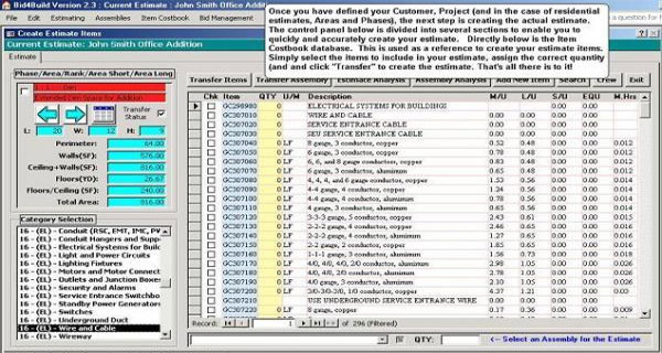excel add in construction takeoff software