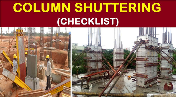 Some useful tips to check column shuttering at site