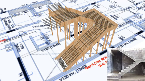 Formwork for staircase and staircase construction details