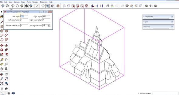 Eneroth Axonometric Projection Plugin for Sketchup
