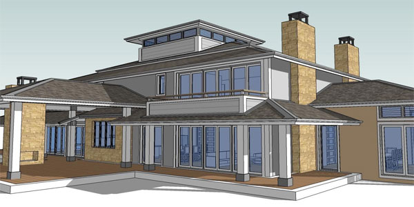 How to make a hip roof using Sketchup and TreblD