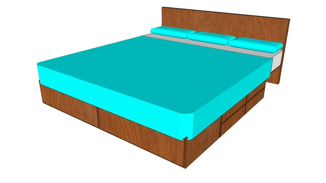 8x6 King Size Bed