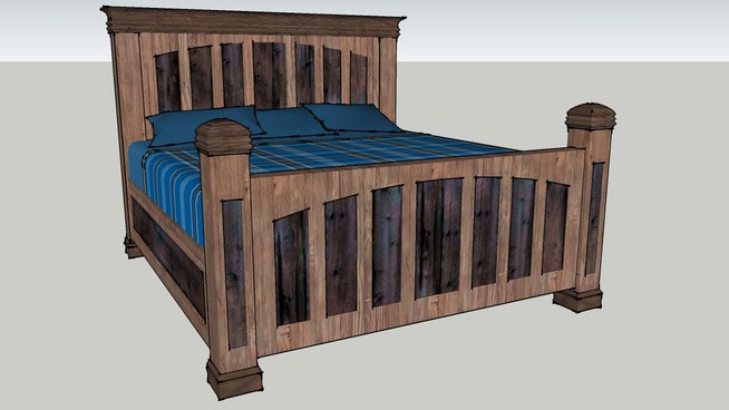 Rustic bed