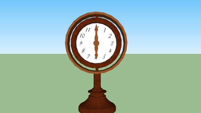 360 degree adjustable wooden clock