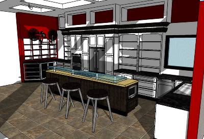 google sketchup kitchen design linux
