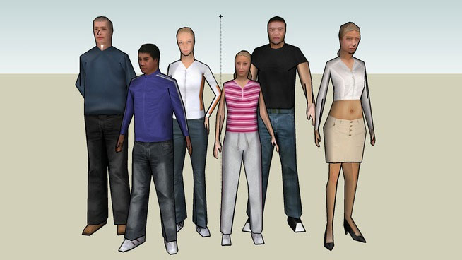 518 People Sketchup Model Free Download Images And Photos Finder