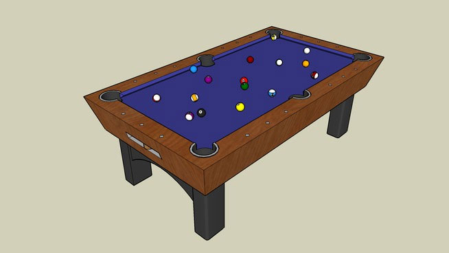 Pool Table with Pool Balls