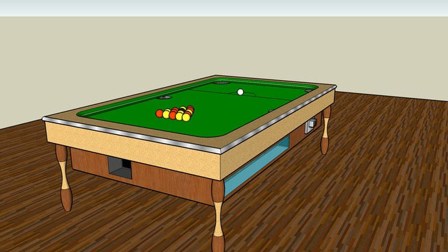 Pool Table with flooring